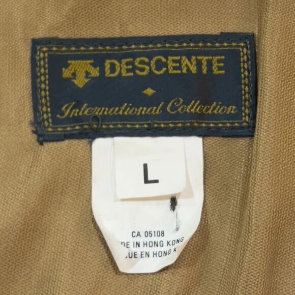 Vintage Descente International Collection Tan Full Zip Jacket - Men's Size Large - Picture 8 of 12